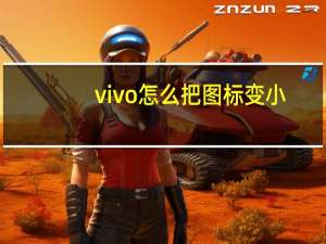 vivo怎么把图标变小（怎么把图标变小）