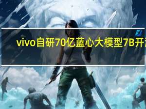 vivo自研70亿蓝心大模型7B开源：中文能力国内第一 最适合中国开发者