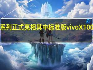 vivoX100系列正式亮相其中标准版vivoX100影像有大幅升级