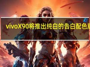vivoX90将推出纯白的告白配色版本