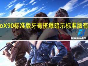 vivoX90标准版牙膏挤爆暗示标准版有大幅升级