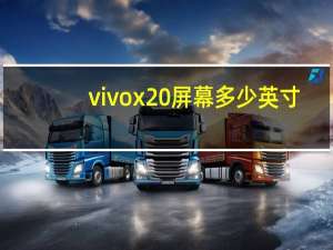 vivox20屏幕多少英寸
