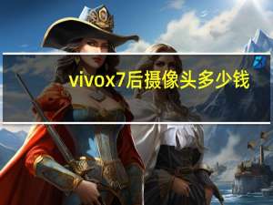 vivox7后摄像头多少钱