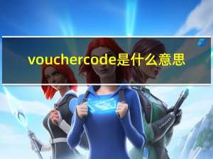 voucher code是什么意思（voucher）
