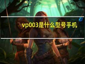 vp003是什么型号手机
