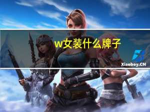 w女装什么牌子