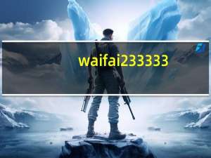 waifai233333（waifai怎么用）