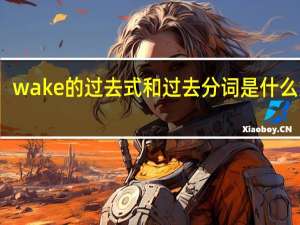 wake的过去式和过去分词是什么意思