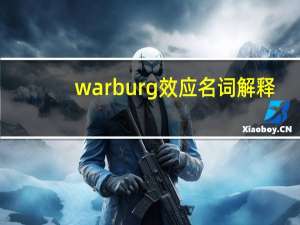 warburg效应名词解释