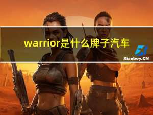 warrior是什么牌子汽车（warrior是什么牌子的轮胎）