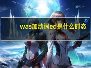 was 加动词ed是什么时态