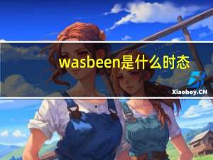 was been是什么时态