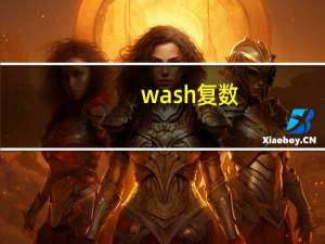 wash复数