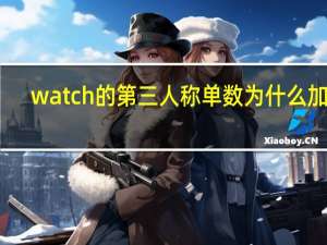 watch的第三人称单数为什么加es