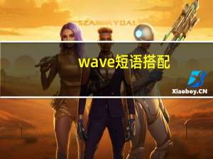 wave短语搭配