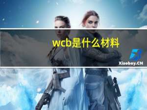 wcb是什么材料