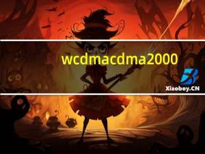 wcdma cdma2000（wcdma和cdma区别）