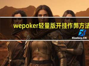 wepoker轻量版开挂作弊方法，wepoker轻量版透视软件挂