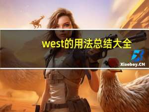 west的用法总结大全