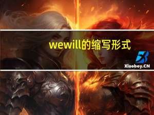 wewill的缩写形式
