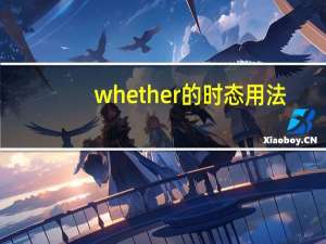 whether的时态用法