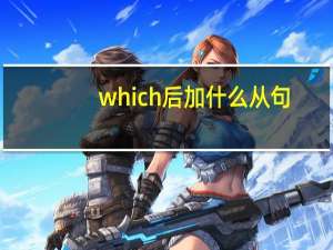 which后加什么从句