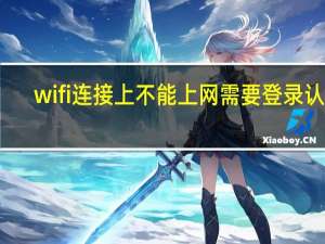 wifi连接上不能上网需要登录认证（wifi连接上不能上网）
