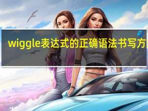 wiggle表达式的正确语法书写方式为（wiggle表达式）