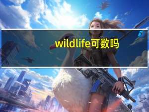 wildlife可数吗_