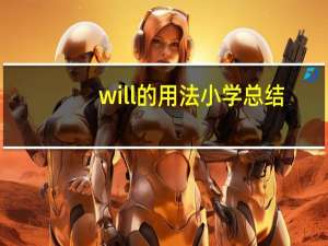 will的用法小学总结