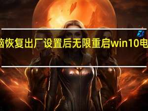 win10电脑恢复出厂设置后无限重启 win10电脑恢复出厂设置