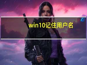 win10 记住用户名（记住用户名）