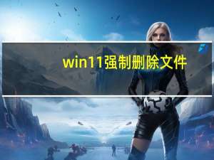win11强制删除文件（强制删除文件）