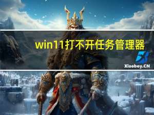 win11打不开任务管理器（打不开任务管理器）