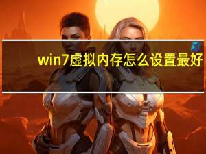 win7虚拟内存怎么设置最好（win7虚拟内存怎么设置最好）