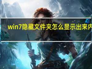win7隐藏文件夹怎么显示出来内容