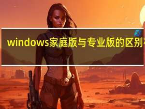 windows家庭版与专业版的区别在哪（windows家庭版和专业版的区别）