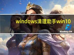windows清理助手win10（windos清理助手）
