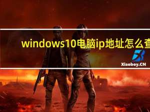 windows10电脑ip地址怎么查（电脑ip地址怎么查）