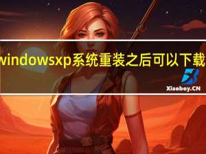 windows xp系统重装之后可以下载微信吗（windows xp系统安装）