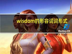 wisdom的形容词词形式