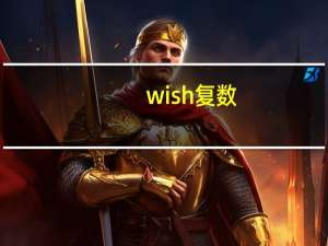 wish复数