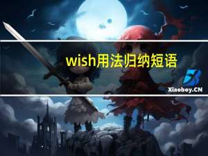 wish用法归纳短语