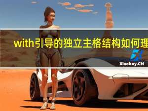 with引导的独立主格结构如何理解