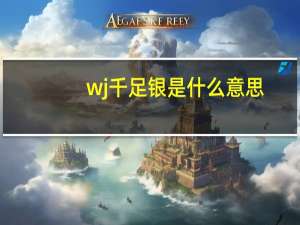 wj千足银是什么意思