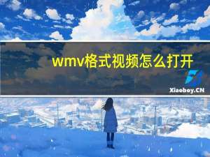 wmv格式视频怎么打开（wmv格式）