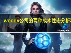 woody公司的两种成本性态分析程序