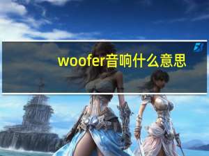 woofer音响什么意思