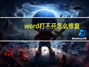 word打不开怎么修复（word打不开）