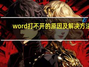 word打不开的原因及解决方法（word打不开是怎么回事）